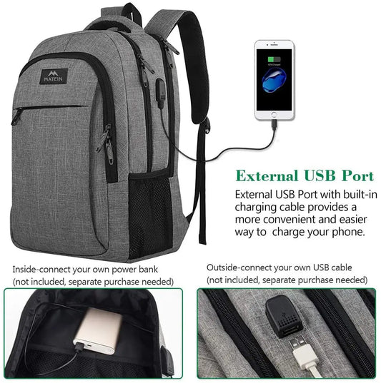 Sac à Dos Laptop Slim Personnalisé – Anti-Vol, Pour Homme et Femme, Voyage, Étudiant et Professionnel